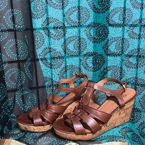 Franco Sarto Wedge Heel Sandals Size 9M